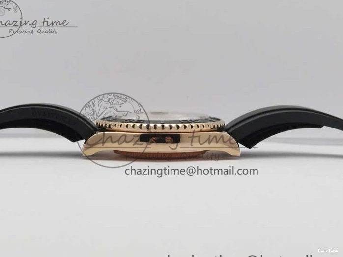 MiroTime 0308 Yacht-Master 116655 RG Wrapped D1F 1:1 Best Edition Black Ceramic Bezel 904L Steel on Oysterflex Rubber Strap A Fashionable 3060